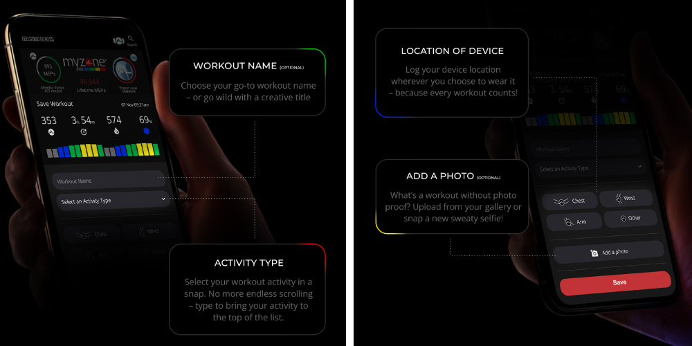 Workout upload screen 2